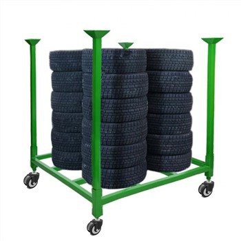 ชั้นวางยางโลหะแบบซ้อนสำหรับงานหนัก